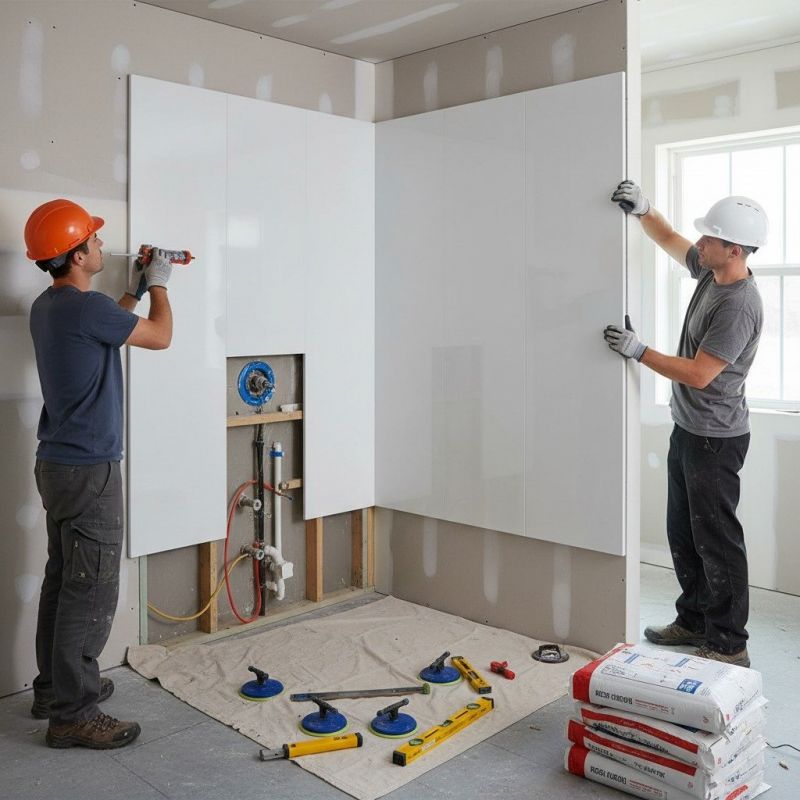Shower Pan Installation